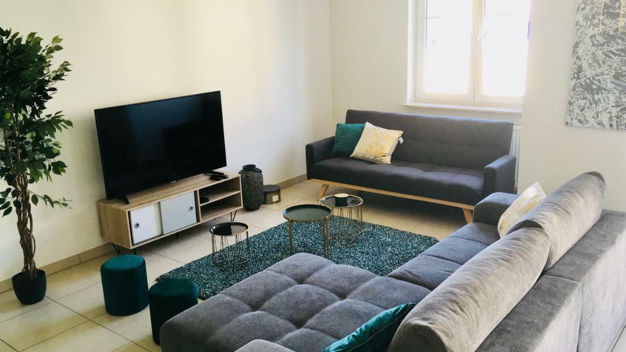 Art Deco 100M2 Flat 2 Min Walking From Train Station In City Center, Free Parking And Terrace - 2B Luksemburg Zewnętrze zdjęcie